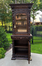 Load image into Gallery viewer, Antique French Bookcase HUNT Cabinet Display Buffet BLACK FOREST 19th C Petite