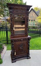 Load image into Gallery viewer, Antique French Bookcase HUNT Cabinet Display Buffet BLACK FOREST 19th C Petite