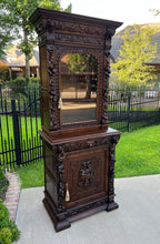 Load image into Gallery viewer, Antique French Bookcase HUNT Cabinet Display Buffet BLACK FOREST 19th C Petite