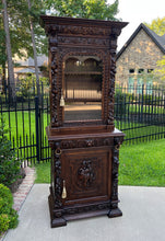 Load image into Gallery viewer, Antique French Bookcase HUNT Cabinet Display Buffet BLACK FOREST 19th C Petite