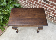 Load image into Gallery viewer, Antique English Table Nightstand Small Desk with Drawer Georgian Style Pad Feet