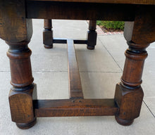Load image into Gallery viewer, Antique French Farm Table Dining Library Table Desk Farmhouse Oak 76.5&quot; 18th C