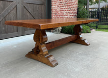 Load image into Gallery viewer, Antique French Farm Table Dining Library Table Desk Farmhouse Oak 98&quot; 19th C