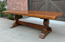 Load image into Gallery viewer, Antique French Farm Table Dining Library Table Desk Farmhouse Oak 98&quot; 19th C