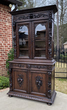 Load image into Gallery viewer, Antique French Bookcase HUNT Cabinet Display Buffet BLACK FOREST Oak 19th C