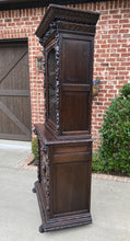 Load image into Gallery viewer, Antique French Bookcase HUNT Cabinet BLACK FOREST Display Cabinet Oak Glass