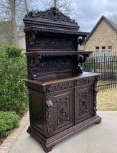 Load image into Gallery viewer, Antique French Server Buffet Sideboard Cabinet Renaissance Revival Vaisselier