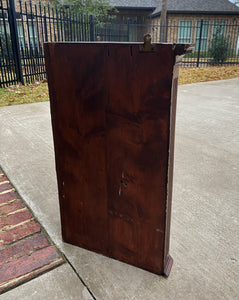 Antique English Corner Cabinet Storage Wall Cabinet Cupboard Oak Jacobean c.1920