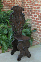 Load image into Gallery viewer, Antique Italian Carved Walnut Sgabello Chair Side Hall Chair Renaissance Gothic