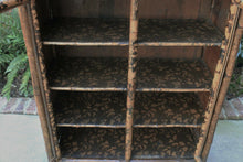 Load image into Gallery viewer, Antique English Tortoise Bamboo Lacquer Chinoiserie Bookcase Display Cabinet