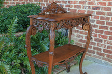 Load image into Gallery viewer, Antique French Server Dessert Table 2-Tier Sideboard Console Sofa Table Oak