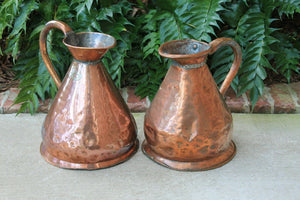 Antique English Copper FLAGON Jug Vessel Pitcher Hallmark #1 c. 1900