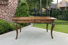 Load image into Gallery viewer, Antique French Baker&#39;s Table Sofa Table Console with Drawer Oak Louis XV Island