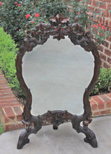 Load image into Gallery viewer, Antique French Mirror Black Forest Oak Framed or Standing Mirrored Firescreen