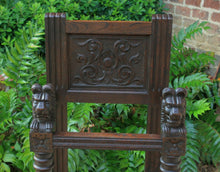 Load image into Gallery viewer, Antique English Oak GOTHIC Umbrella Cane Stick Stand Hall Tree Entry Foyer Stand