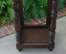 Load image into Gallery viewer, Antique English Oak GOTHIC Umbrella Cane Stick Stand Hall Tree Entry Foyer Stand