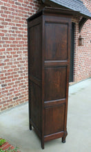 Load image into Gallery viewer, Antique French Country Armoire Wardrobe Cabinet Bookcase Liergues Bonnetiere Oak