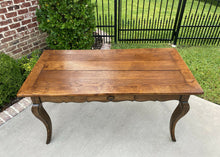 Load image into Gallery viewer, Antique French Baker&#39;s Table Sofa Table Console with Drawer Oak Louis XV Island