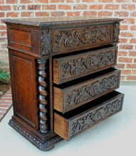 Load image into Gallery viewer, Antique French Oak Chest of Drawers Renaissance BARLEY TWIST Entry Commode