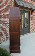 Load image into Gallery viewer, Antique French Wardrobe Armoire Cabinet Closet Bookcase Walnut Rococo Mirrored