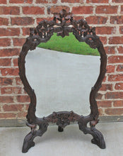 Load image into Gallery viewer, Antique French Mirror Black Forest Oak Framed or Standing Mirrored Firescreen