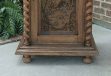 Load image into Gallery viewer, Antique French Oak BARLEY TWIST Black Forest Bar Wine Liquor Cabinet Cupboard