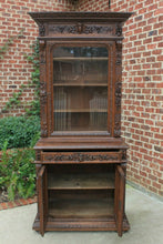 Load image into Gallery viewer, Antique French Bookcase HUNT Cabinet Jacobean Display Buffet Sideboard Oak