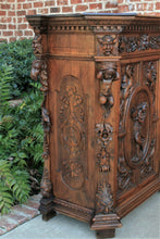 Load image into Gallery viewer, Antique French Cabinet GOTHIC Highly Carved Cabinet Cupboard Bar Liquor Walnut