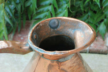 Load image into Gallery viewer, Antique English Copper FLAGON Jug Vessel Pitcher Hallmark #1 c. 1900