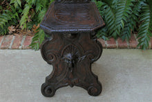 Load image into Gallery viewer, Antique Italian Carved Walnut Sgabello Chair Side Hall Chair Renaissance Gothic