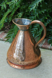 Antique English Copper FLAGON Jug Vessel Pitcher Hallmark #2 c. 1900