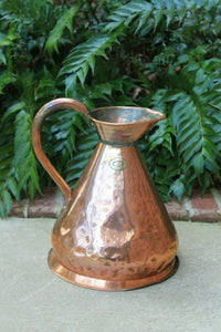 Antique English Copper FLAGON Jug Vessel Pitcher Hallmark #2 c. 1900