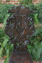 Load image into Gallery viewer, Antique Italian Carved Walnut Sgabello Chair Side Hall Chair Renaissance Gothic