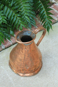 Antique English Copper FLAGON Jug Vessel Pitcher Hallmark #1 c. 1900