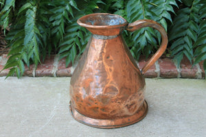 Antique English Copper FLAGON Jug Vessel Pitcher Hallmark #1 c. 1900