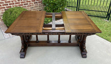 Load image into Gallery viewer, Antique French Draw Leaf Table GOTHIC Dining Table Conference Library Desk 19thC