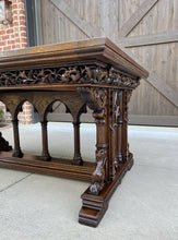 Load image into Gallery viewer, Antique French Draw Leaf Table GOTHIC Dining Table Conference Library Desk 19thC