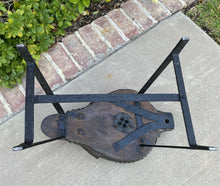 Load image into Gallery viewer, Antique English Fireplace Bellows Stool Bench Side Table Iron Stand 19thC UNIQUE
